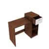 Nova Home office table Walnut and Frosty White