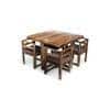Kingston Sheesham Wood Accent 4 Seater Dining Table Set