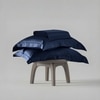 Stoa Paris Double Bedsheet with 2 Pillow Covers sheet with Mystique Blue