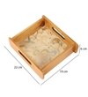 Whispering Blooms Square Wooden Tray - Small