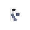 Johnathan Blue Natural Fiber Cluster Hanging Light