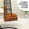 Premium Diesel Single Seater Spyder Swing Chair Orange