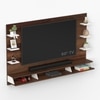 Bluewud Harri Engineered Wood Tvcabinet In Brown Maple & White Finish