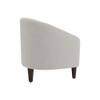Daviana Boucle Fabric Lounge Chair in White Colour