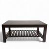 Piante Sheesham Wood Accent Rectangle Coffee Table In Dark Mahagony Finish