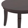 Florence Oval Solid Wood Coffee Table In Mahogany Finish