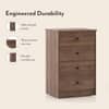 Ben Engineered Wood Chest of 4 Drawers in Classic Walnut Finish