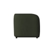 Zenol Boucle Fabric 2 Seater Sofa In Olive Green