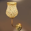 Devansh Metal Electric Wall Light in Gold Colour with Multicolor Shade Count of 1 Light
