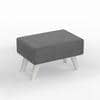 Midase Rectangular Engineered Wood Multipurpose Ottoman in Grey Colour