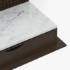 Devoto Solid Wood Wall Mounted Prayer Unit In Dark Chestnut Finish