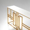 Eleganza Metal Console Table in Gold Colour