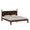 Rustic Solid Wood Queen Size Bed Non Storage Storage In Provincial Teak Finish