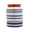 Blue Swatched Cylindrical shaped Ceramic Vase