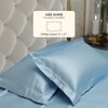 Stoa Paris Satin Pillow Covers,  Premium Plain Pillow Cover Set of 2, 68L x 45W cms - Dreamy Blue