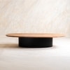 Ark Solid Wood Coffee Table in Brown Colour