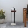 Metalsmith Iron Bedside Table – Brown Finish