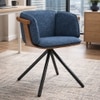 Toliver Engineered Wood Dining Chair in Blue Colour