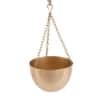 Hanging Capsule Planter Set Of 2 In Gold Colour