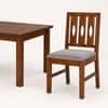 Globally Indian Vihana Solid Sheesham Wood 6 Seater Dining Table Set 6 Chairs Grey