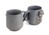 Grey Terra Bloom Elegant Stoneware Mug Collection