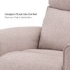 Canyon One Seater Manual Fabric Recliner in Greige Beige Colour