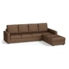 Apollo Compact Sofa (Colour : Mocha, Cushion : Soft, Back Type : High Back, Seating Capacity : Right Aligned 3 Seater + Right Aligned Chaise + Ottoman)