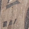 Handmade Round Wool Rug Modern Abstract Brown Charcoal 8 Feet Carpet