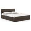 Zoey Engineered Wood Queen Size Box Storage Bed In Dark Wenge Finish