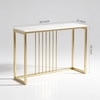 Odine Metal Console Table in Gold Colour