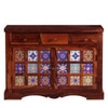 Sheesham Wood Sideboard In Honey Oak Finish