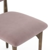 Atlas Crest Storage Solid Wood 4 Seater Dining Table With 4 Ollie Diing Chairs (Finish : Danish Walnut, Chair Colour : Lilac)