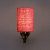 Devansh Metal Electric Wall Light in Antique Gold Colour with Pink Shade Count of 1 Light