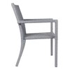 Canberra Wicker Table And Chair Set In Grey Dual Tone Finish