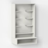 Bluewud Shubh Mini Engineered Wood Prayerut In White Finish