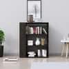 Hexa Engineered Wood Bookshelf Multipurpose Storage Rack in Flower Wenge Colour