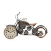Metal Handpainted Decorative Jawa 8'' Bike Wall Hanging Decorative Showpiece Clock In Multicolor By Craft Tree