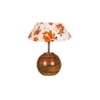 Multicolor cotton with Natural Wood Table Lamp -2