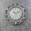 Scott White Engineered Wood Round Wall Clock