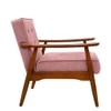 Armari Boucle Fabric Arm Chair in Pink Colour