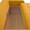 Calliro Pull Out Sofa cum Bed in Yellow Colour