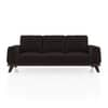 Granada Premium 3 Seater Fabric Sofa in Deep Brown Velvet Colour