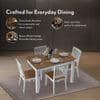 Diner 4 Seater Dining Table In Golden Oak Finish
