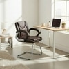 Stylish Cantilever Chair In Brown