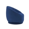 Lorna Swivel Solid Wood Round Chair in Navy Blue Colour