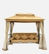 Fribourg Garden Gazebo Swing Cum Bed In Beige Finish