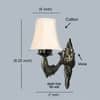 Devansh Metal Electric Wall Light in Gold Colour with Multi Shade Count of 1 Light