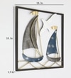 W-Ivy Abstract Metal Wall Decor in Multicolor Set of 1