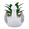 Aloe Vera Plant Inside An Artistic White Swan Ceramic Pot