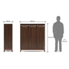 Webster 32 Pair Shoe Rack in Walnut Finish